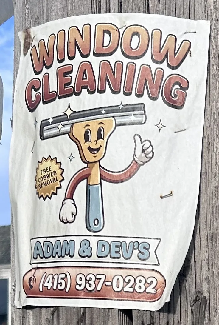 Adam & Dev's Window Cleaning flier