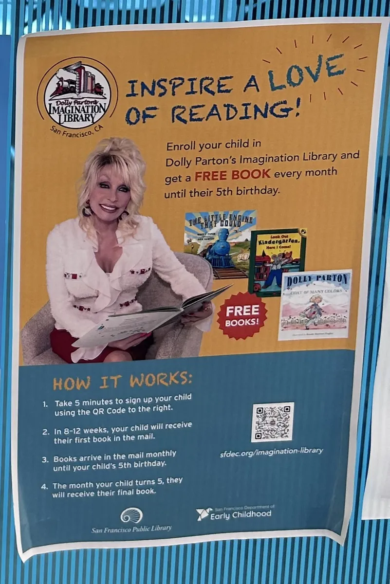 Dolly Parton's Imagination Library flier
