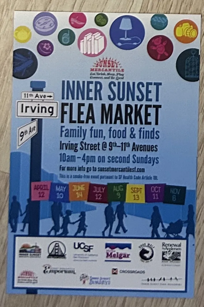 Inner Sunset Flea Market flier