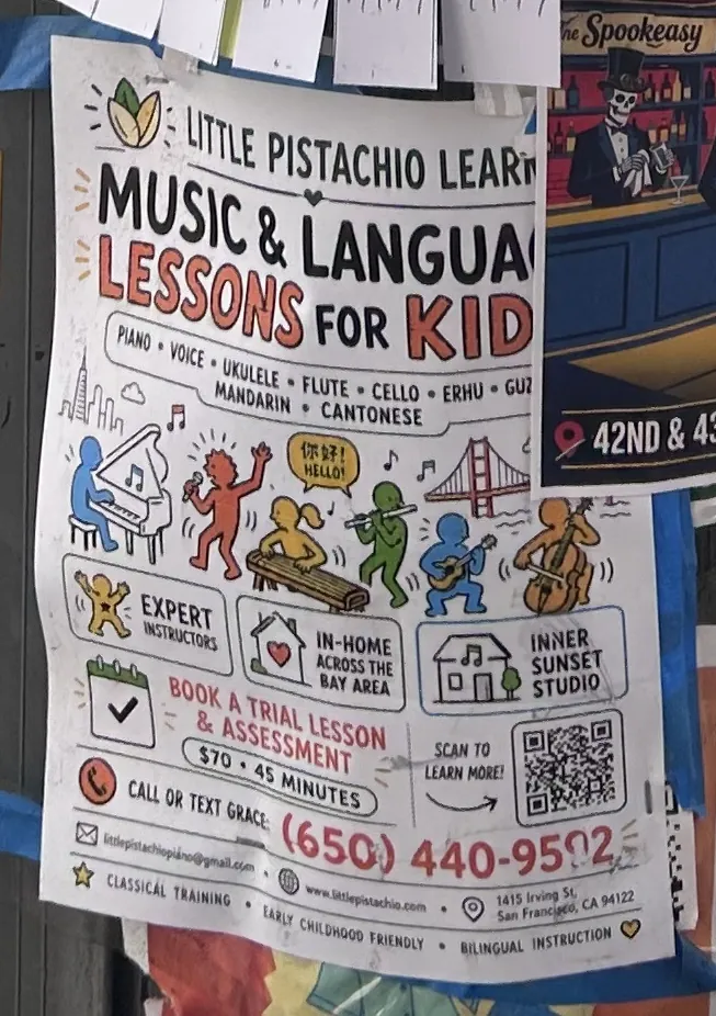 Little Pistachio Learning flier