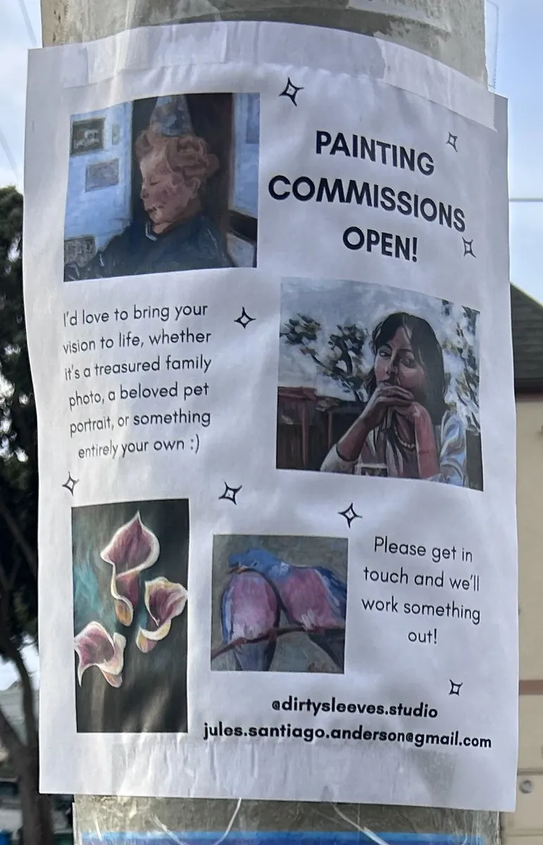 Painting commissions open flier